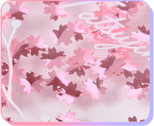 キラキラな桜フレーク