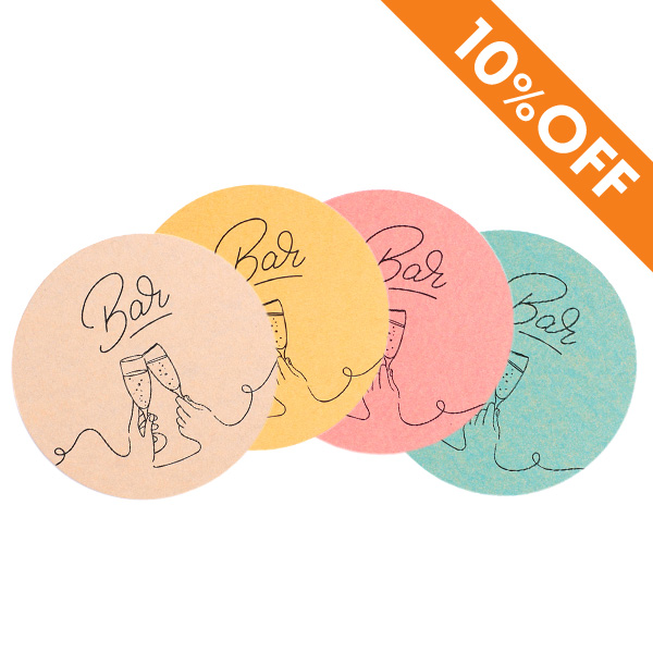 クラフト紙コースター丸型