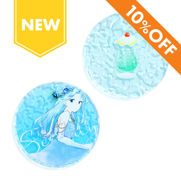 水面アクリルコースター丸型