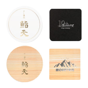 箔押しコースター