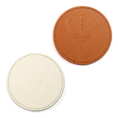 レザーコースター（空押し）｜小ロット10枚から
