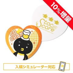 紙コースター ハート型オリジナル