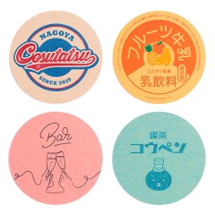 クラフト紙コースター丸型